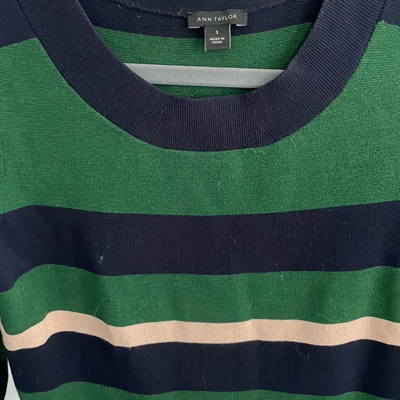 Ann Taylor Pleated Front Sweater Dress - Picture 2 of 3